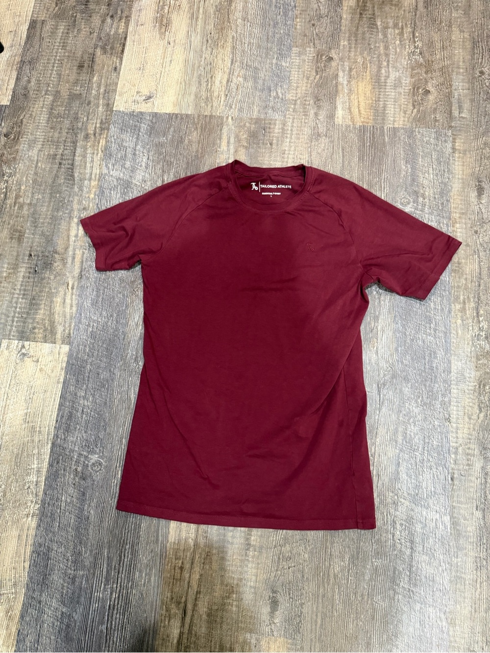 Tailored Athlete Men's Short Sleeve Crew Tee - Burgundy